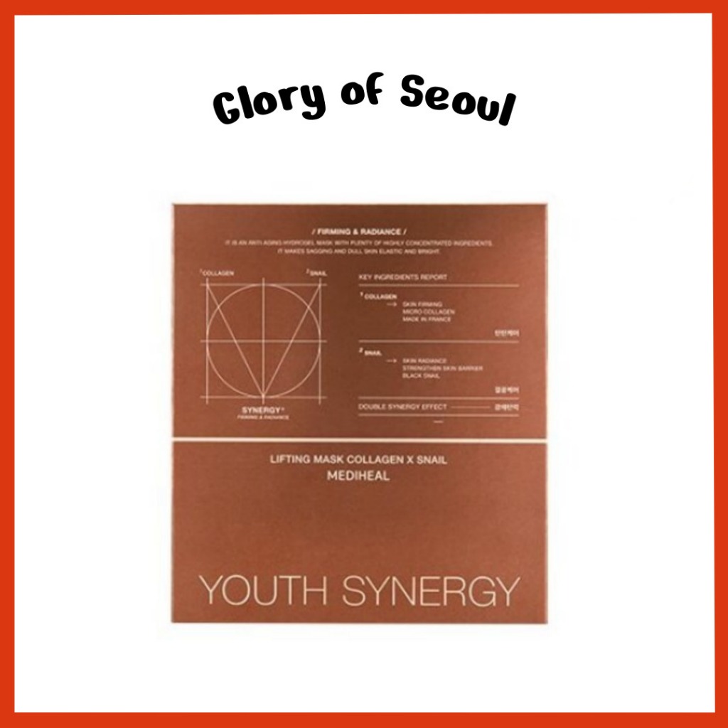 MEDIHEAL Youth Synergy 提拉麵膜膠原蛋白蝸牛(1 張) | 蝦皮購物