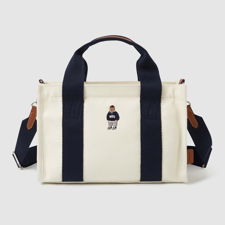 [WHO.A.U] Steve Canvas Tote Bag / 韓国発 Steve Canvas Tote Bag - 후아유닷컴