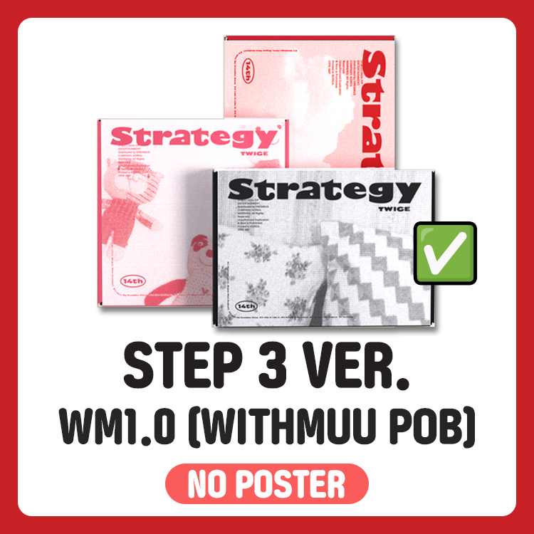 TWICE - 第14張迷你專輯[STRATEGY] 標準版(WITHMUU特典) | 蝦皮購物
