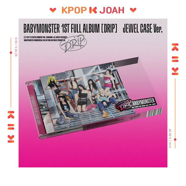 JEWEL CASE ver.) BABYMONSTER [DRIP] 1st FULL ALBUM | 蝦皮購物