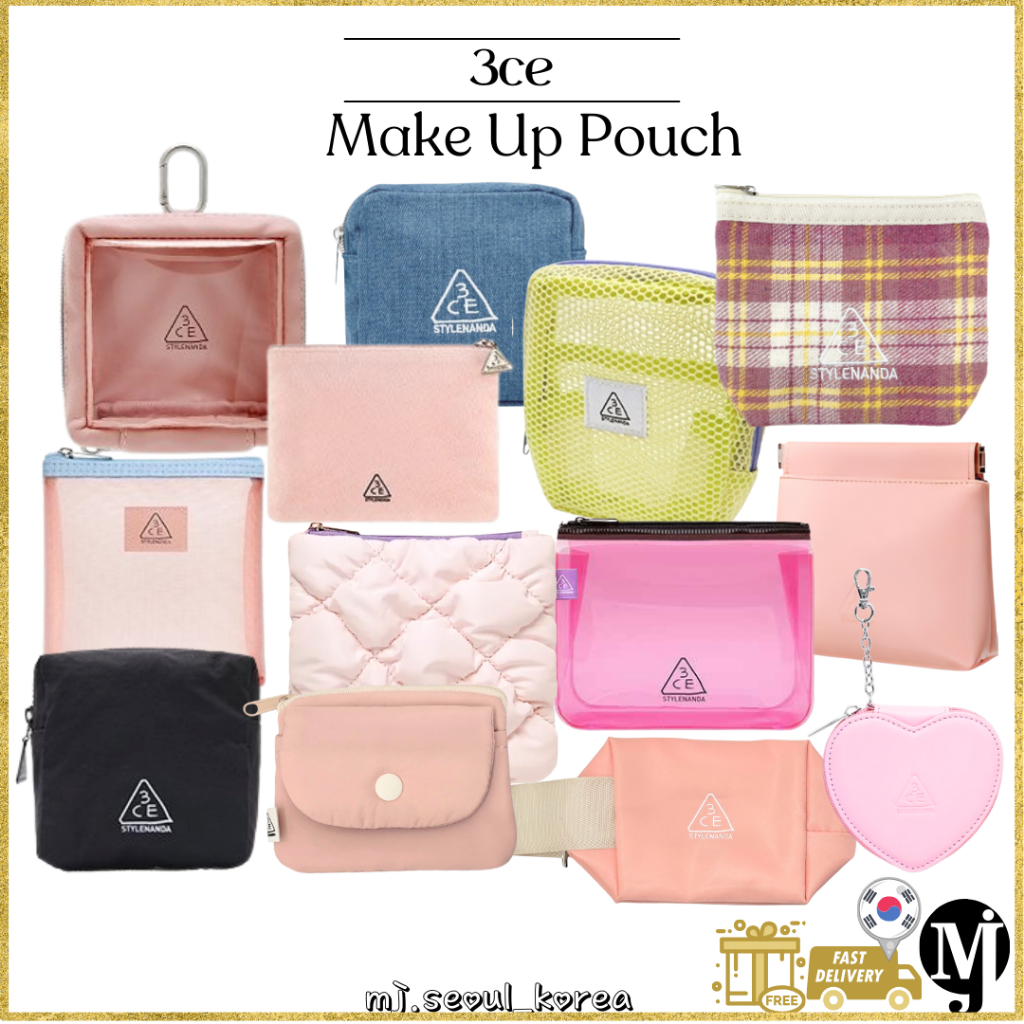 3ce Makeup Pouch Makeup Bag 13types | 蝦皮購物