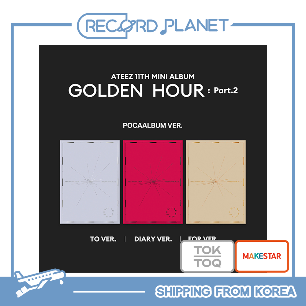 ATEEZ – Album POCA [Golden Hour : Part.3] – Version Aléatoire – Photocards, Stickers, QR Inclus
