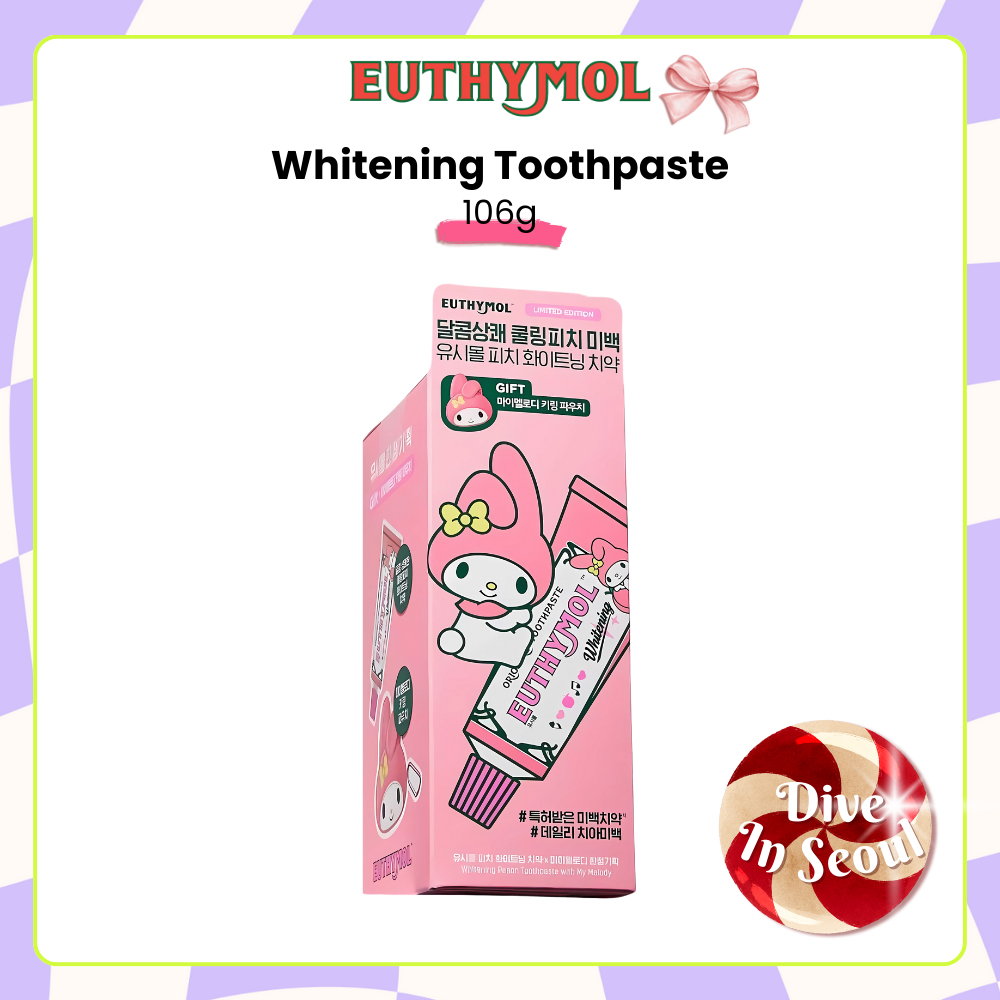 [EUTHYMOL] My Melody Whitening Original Toothpaste – 106g | 蝦皮購物