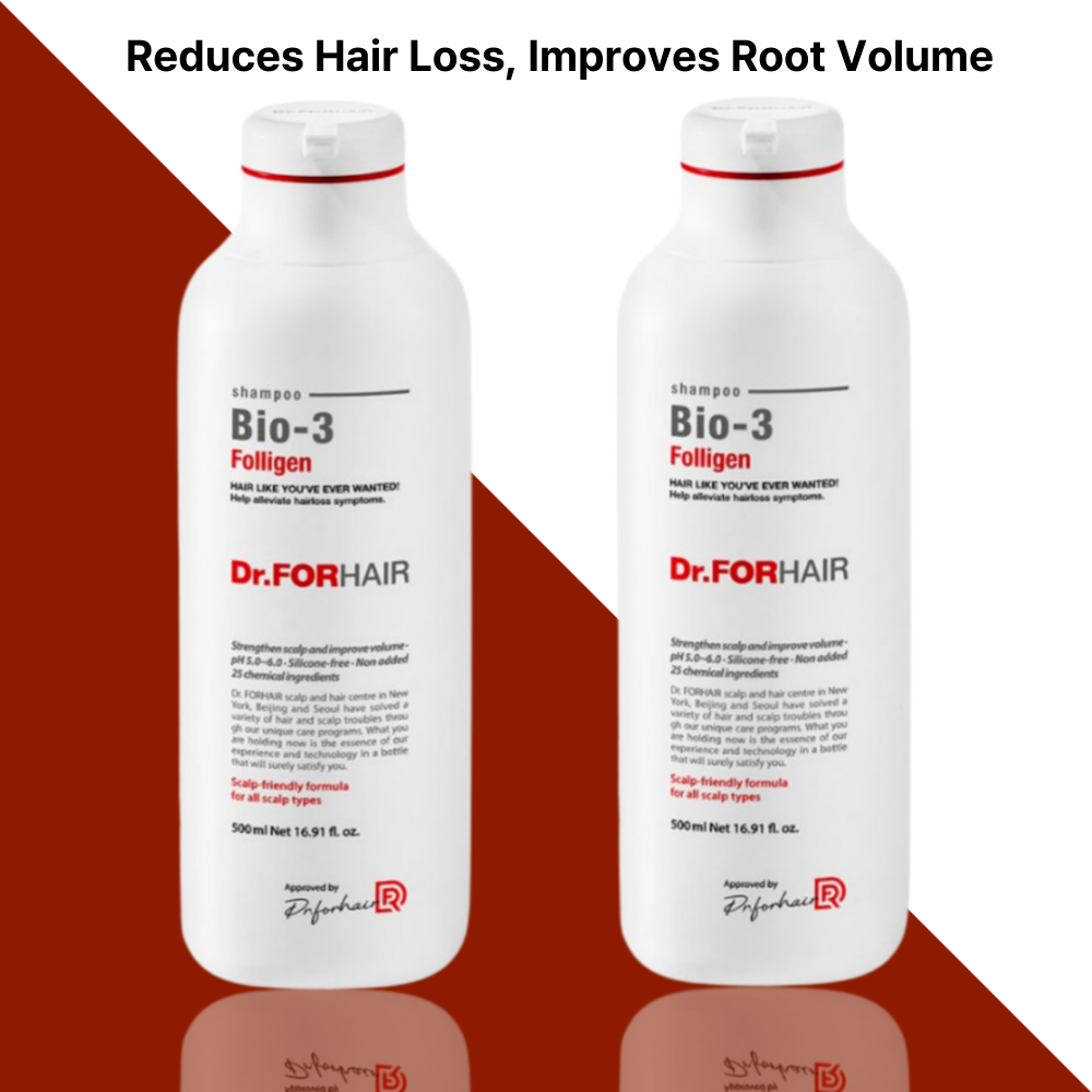Dr.FORHAIR Bio-3 Polygen 脫髮舒緩洗髮水 500ml(2 件裝) | 蝦皮購物