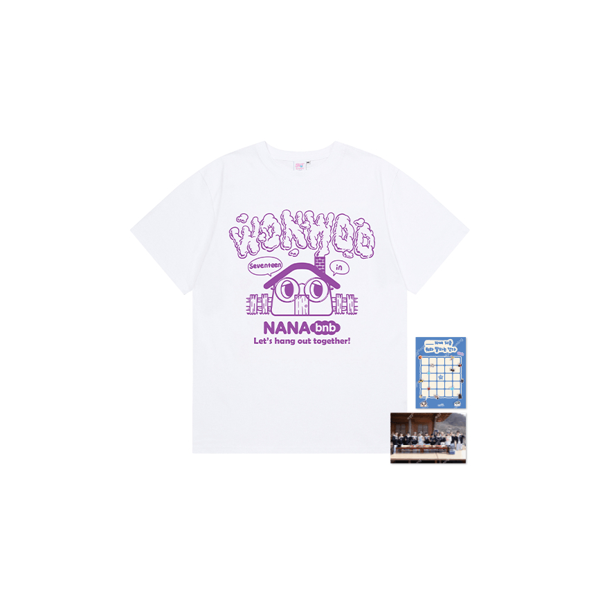 SEVENTEEN セブチ NANA bnb Tシャツ エスクプス SEVENTEEN - T-SHIRT ('NANA BNB WITH SEVENTEEN' OFFICIAL MD)