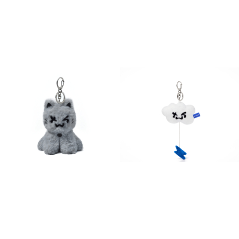 アイドル TWS TRY WITH US PLUSH KEYRING CAT+CLOUD TWS - [TRY WITH US] (OFFICIAL MD Plush Keyring (Cat
