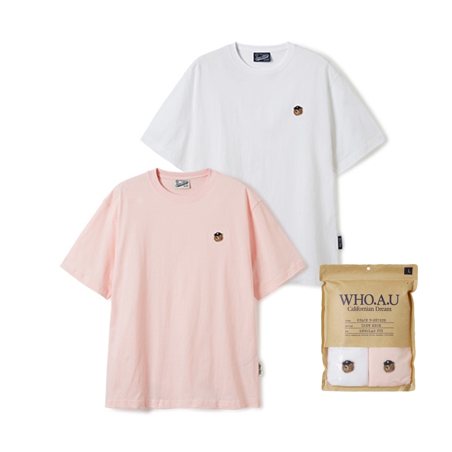 WHO.A.U] 2 件裝Steve Head Patch T 恤| Whraf2352u | 蝦皮購物