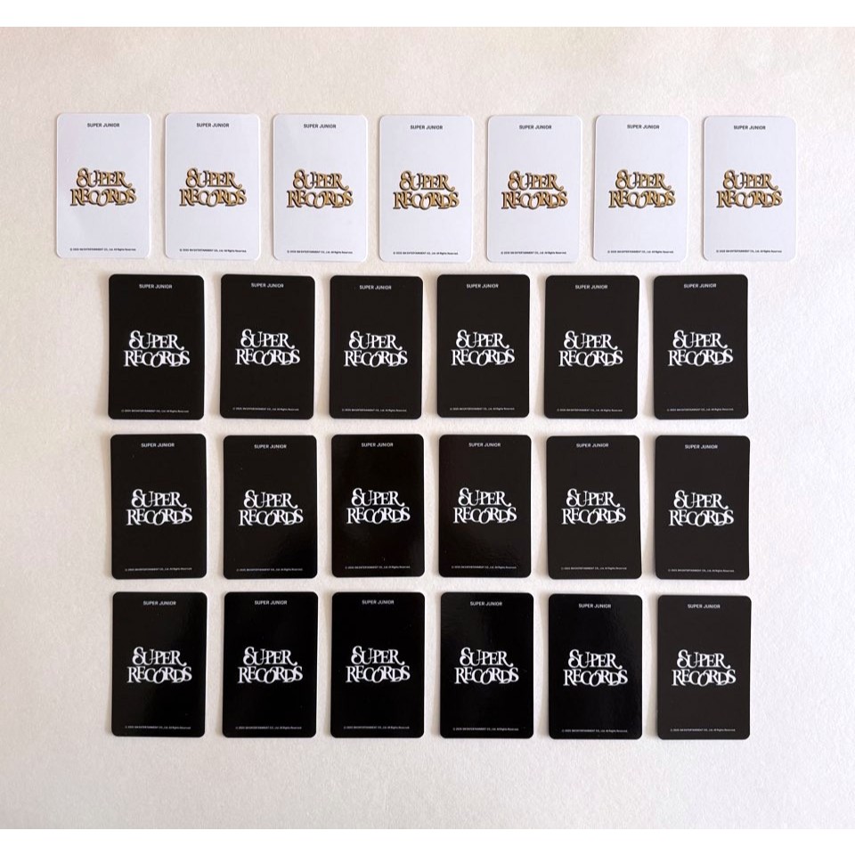 Super Junior 20週年展覽超級唱片集換式卡牌小卡| 蝦皮購物