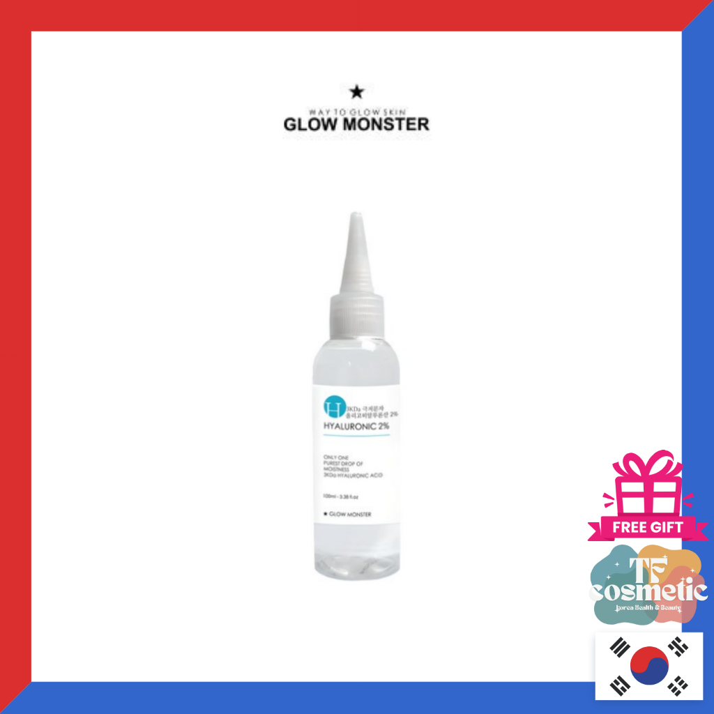 [Glow Monster] 3Kda超低分子寡聚玻尿酸2%原液化妝水 (100ml x 1入) / [來自韓國] | 蝦皮購物