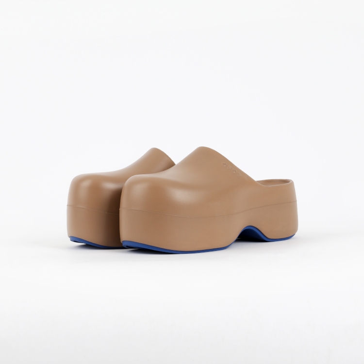 OFOF “1F” 女士專用 加高 鞋子 7cm 高跟 棕色 | 蝦皮購物