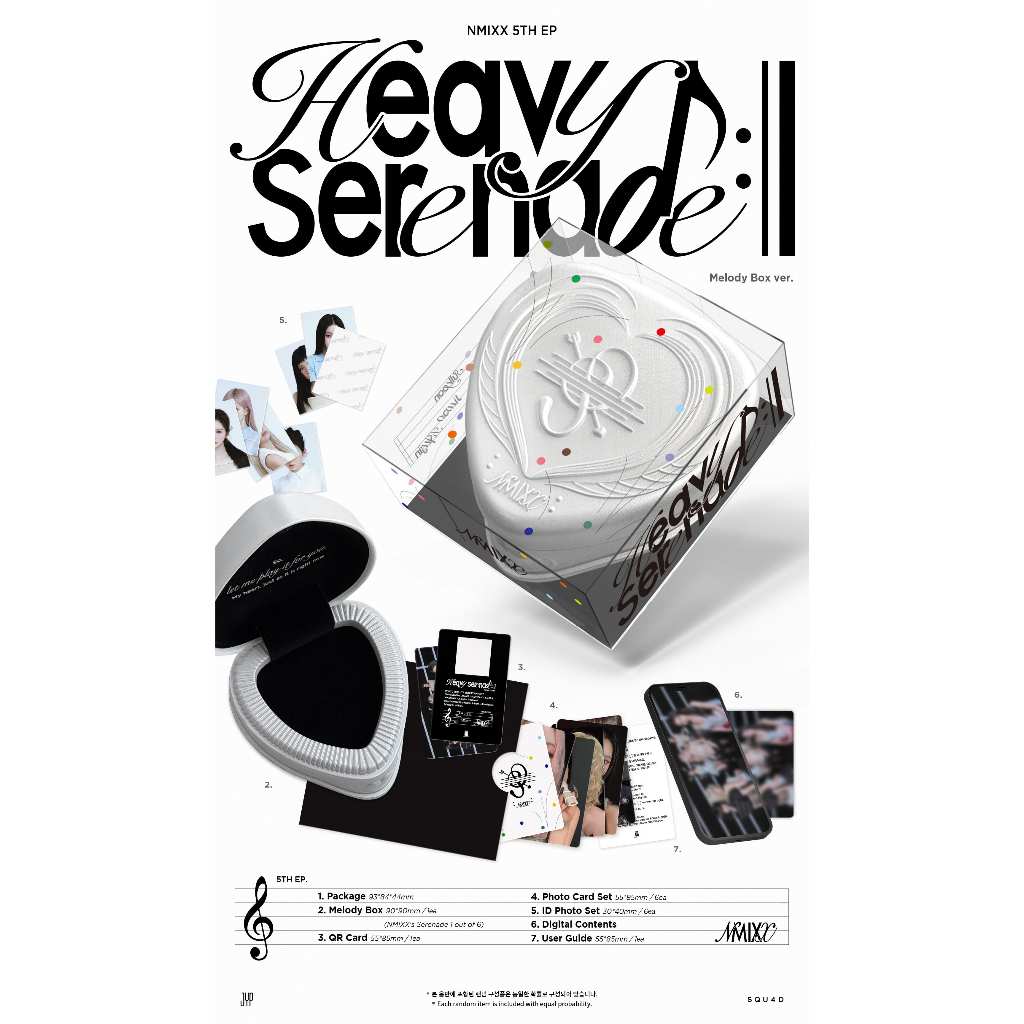 POB] (Melody Box ver.) NMIXX [Heavy Serenade] 5th EP Album | 蝦皮購物