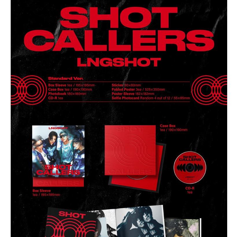 LNGSHOT Album [ SHOT CALLERS ] Standard Ver. | 蝦皮購物