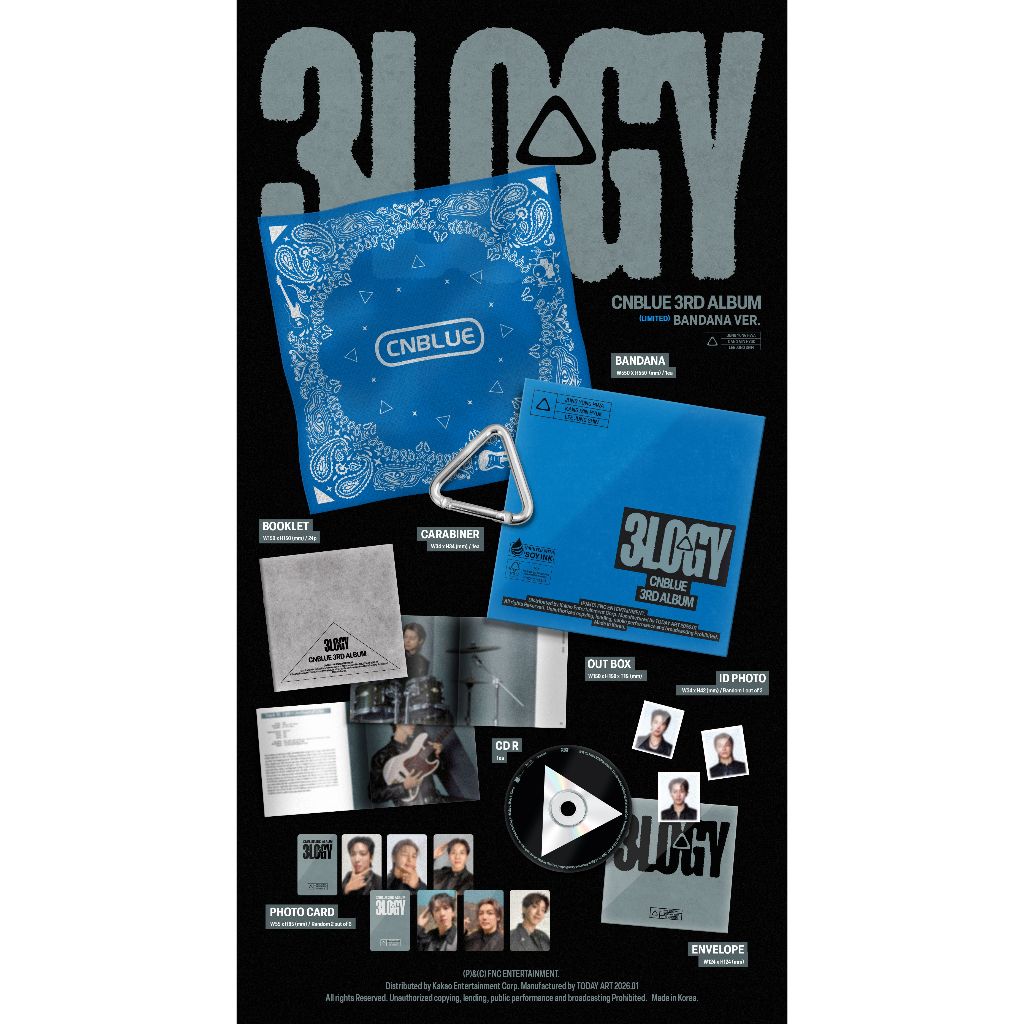 CNBLUE 3rd Full Album [ 3LOGY ] | 蝦皮購物