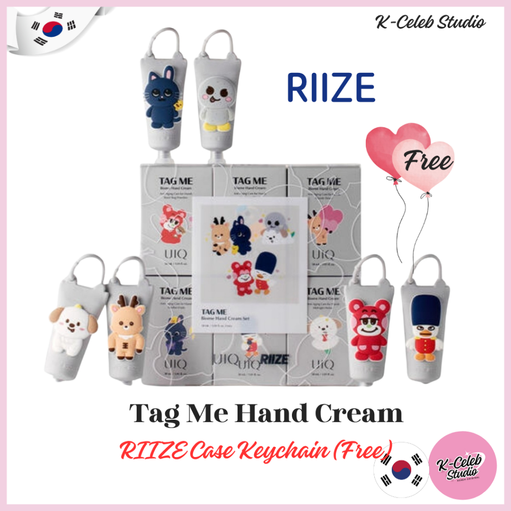 Uiq Tag Me Biome Hand Cream RIIZE Keychain(Free) | 蝦皮購物