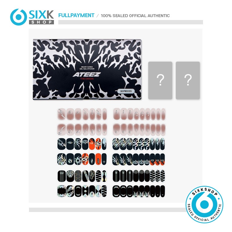 ATEEZ READY CURED GEL NAIL STICKER - (Include photocard 2EA