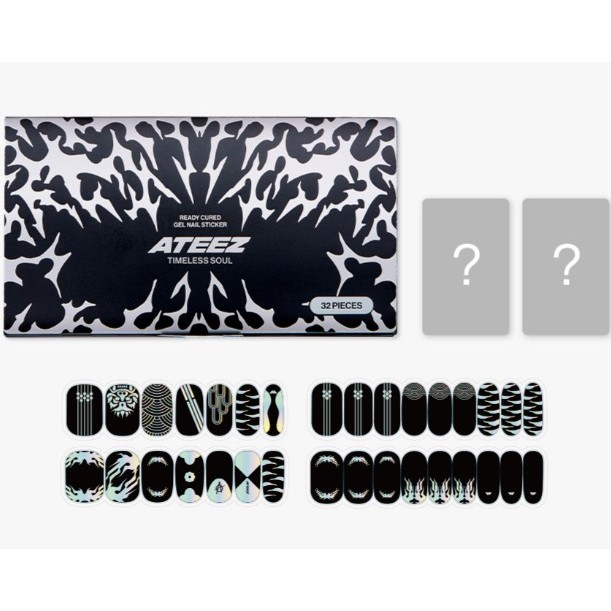 ATEEZ READY CURED GEL NAIL STICKER - (Include photocard 2EA