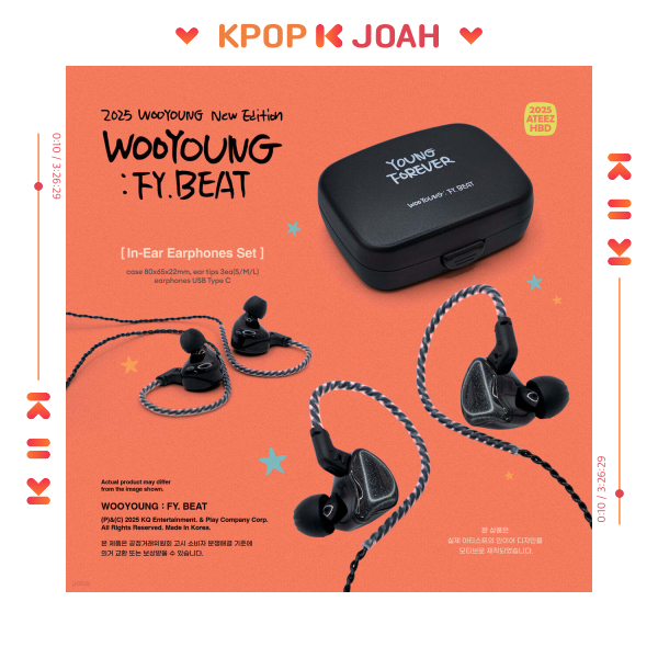 In-Ear Earphone) WOOYOUNG (ATEEZ):FY. BEAT 2025 BIRTHDAY MD | 蝦皮購物