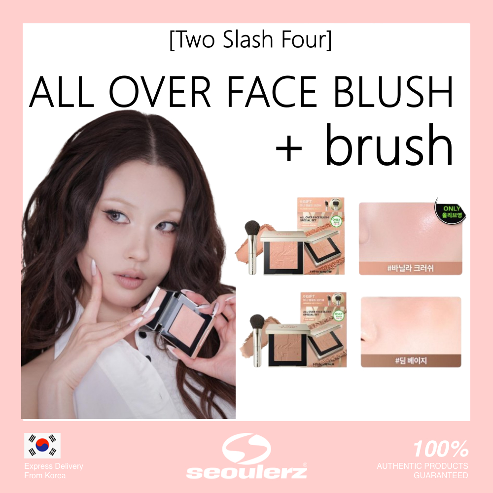 [Two Slash Four] ALL OVER FACE BLUSH 11Colors + brush | 蝦皮購物