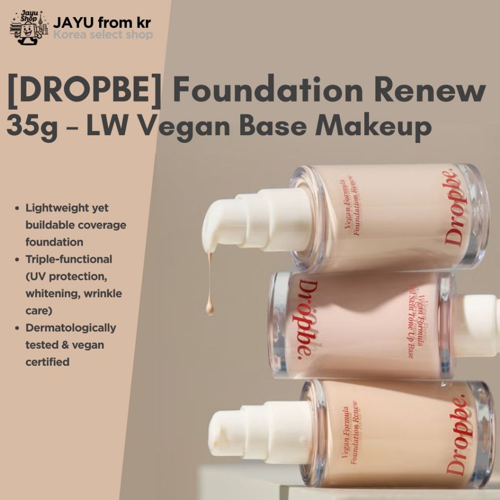 [DROPBE] Coverpick Foundation Renew 35g – 淺米色 · 自然米色 · 提亮 | 蝦皮購物