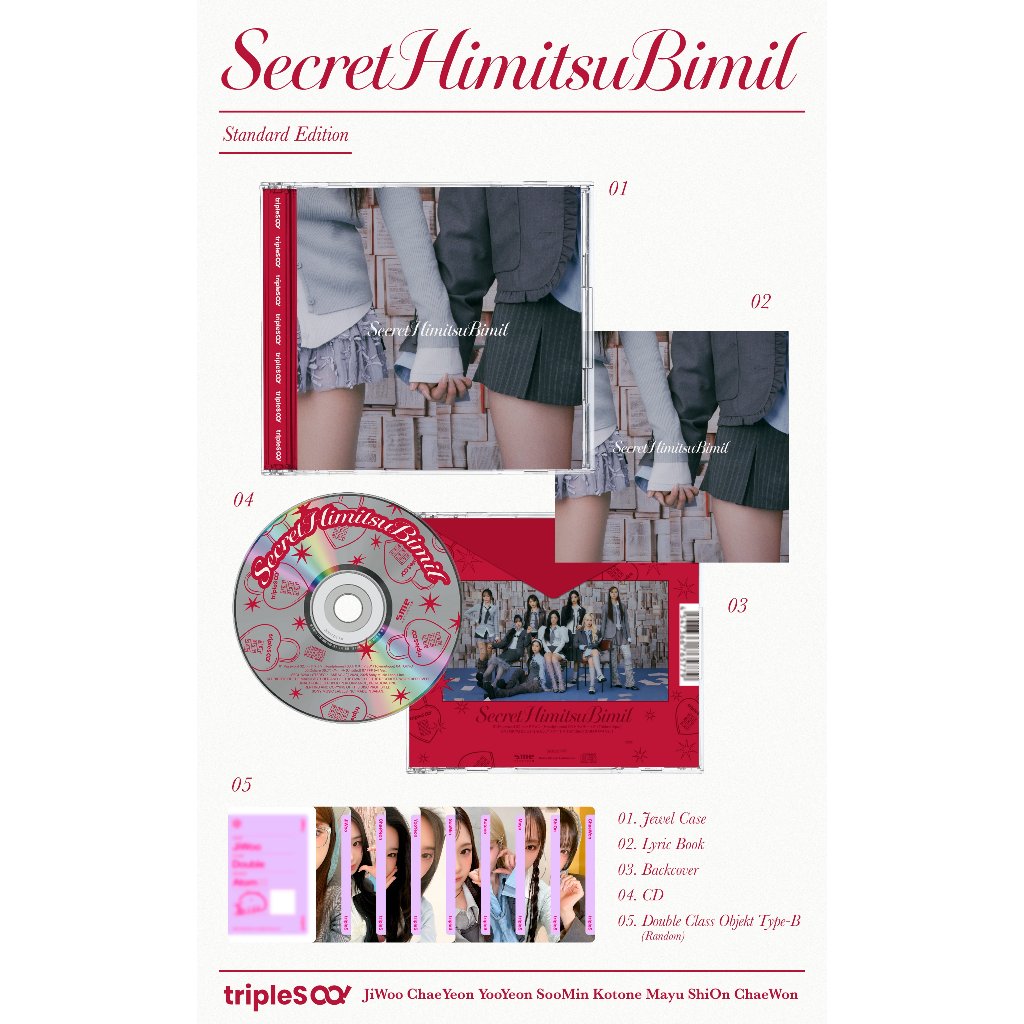 TRIPLES(HACHI!) - Japan 1st EP Album [SecretHimitsuBimil] | 蝦皮購物