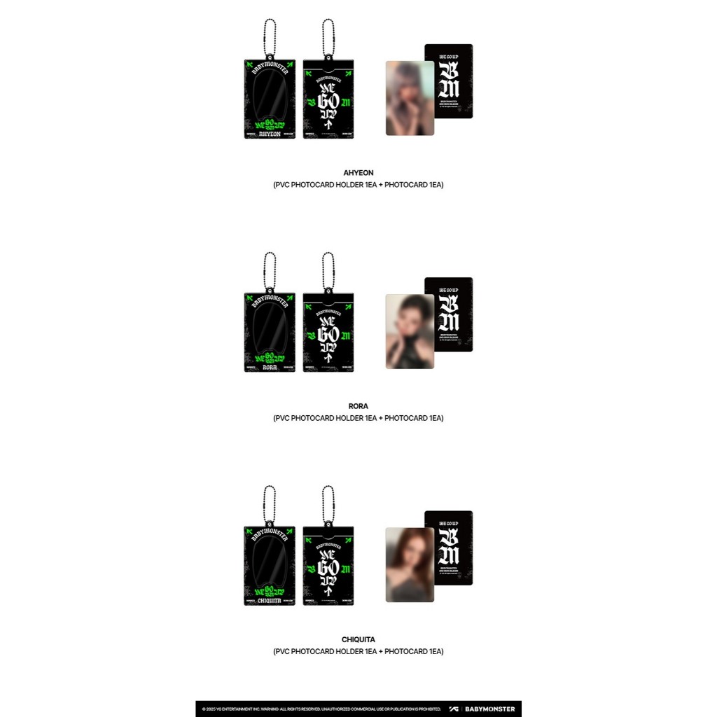 BABYMONSTER [WE GO UP] MD / PVC PHOTOCARD HOLDER | 蝦皮購物