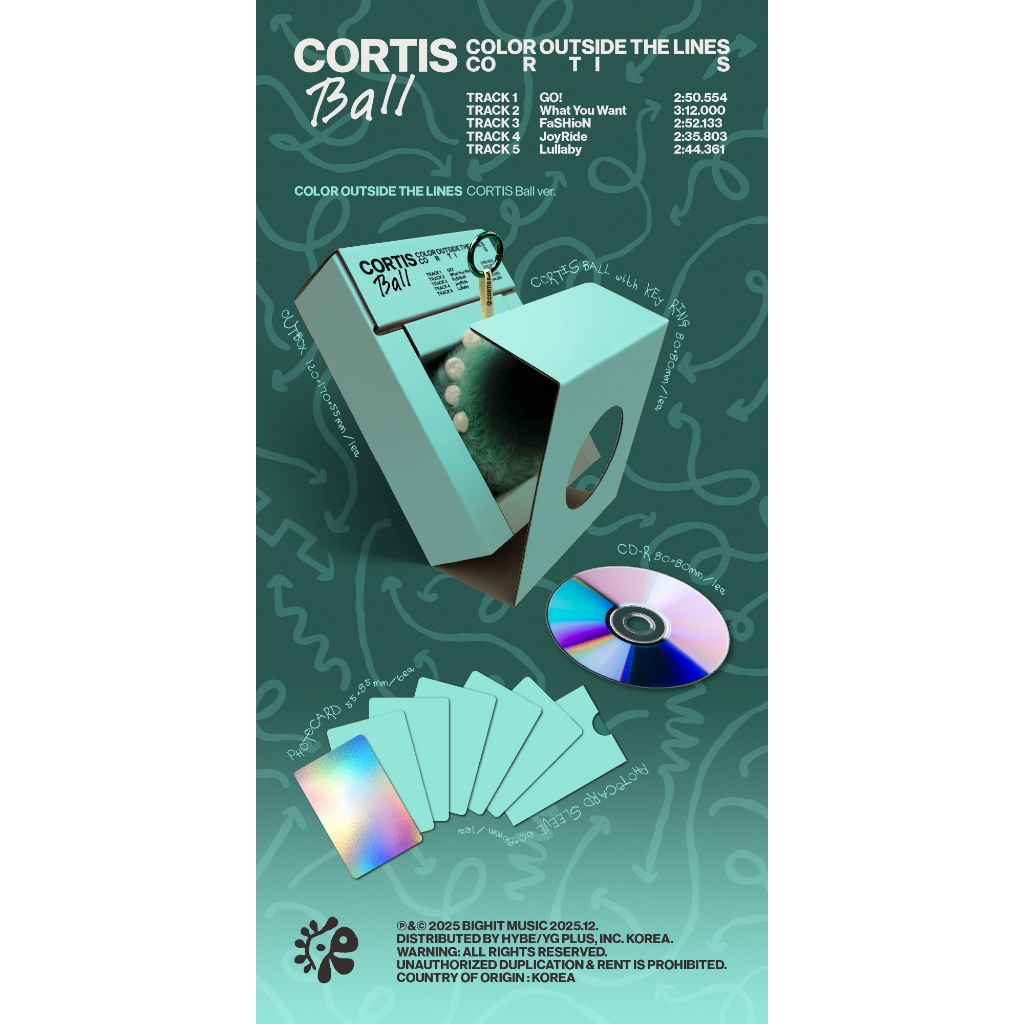 CORTIS - [ COLOR OUTSIDE THE LINES ] 1ST (CORTIS BALL Ver.) | 蝦皮購物