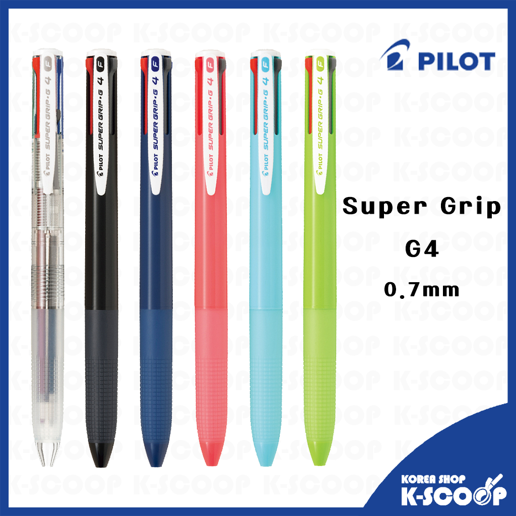 Pilot Super Grip G4 4 合 1 圓珠筆 0.7 毫米 - 特殊開發的網格圖案握把 | 蝦皮購物