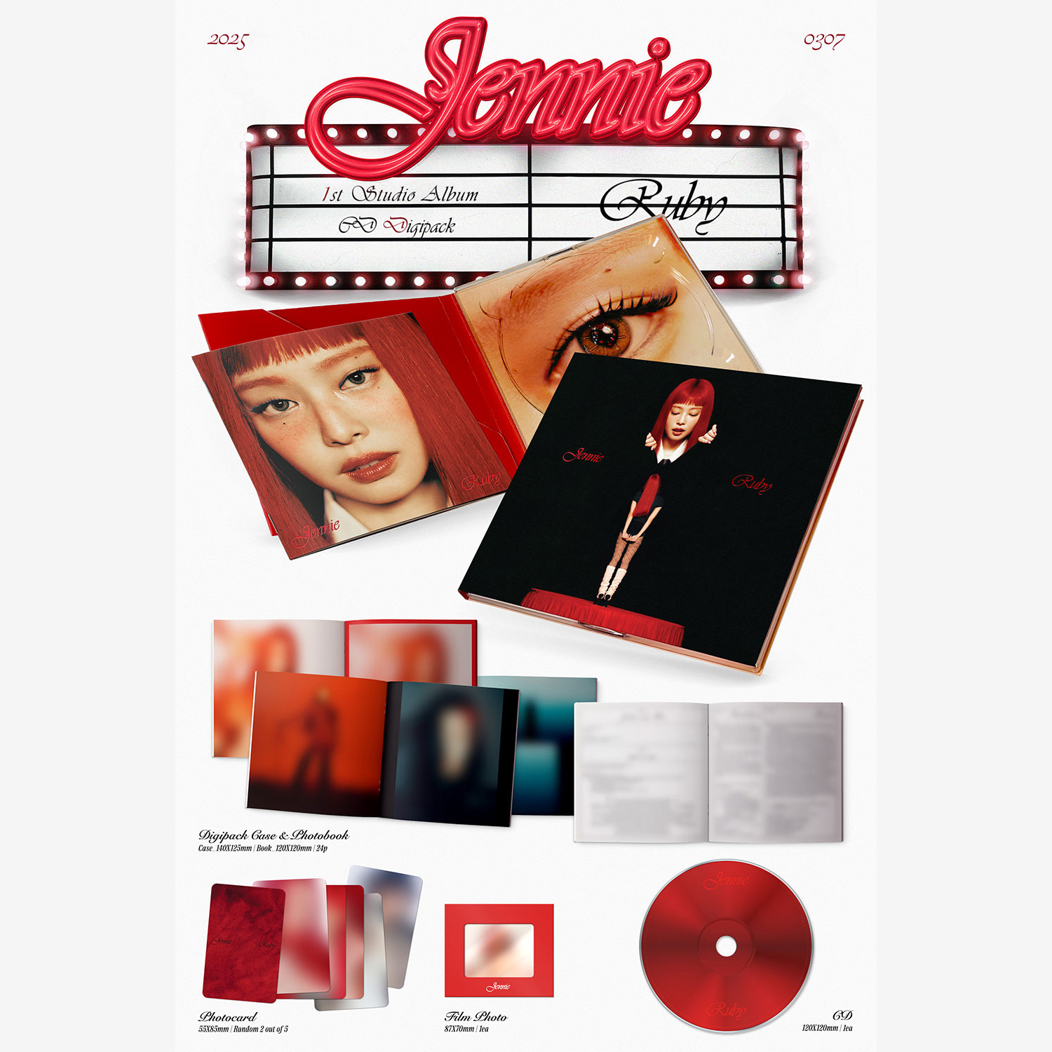 BLACKPINK JENNIE - 1st Studio 專輯 [Ruby] (Digipack Ver.) | 蝦皮購物