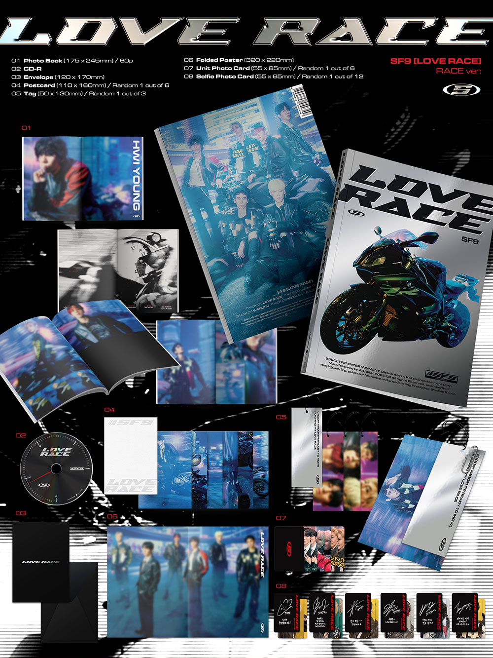 [POB] SF9 [LOVE RACE] 15th Mini Album (12th Mar.2025) | 蝦皮購物