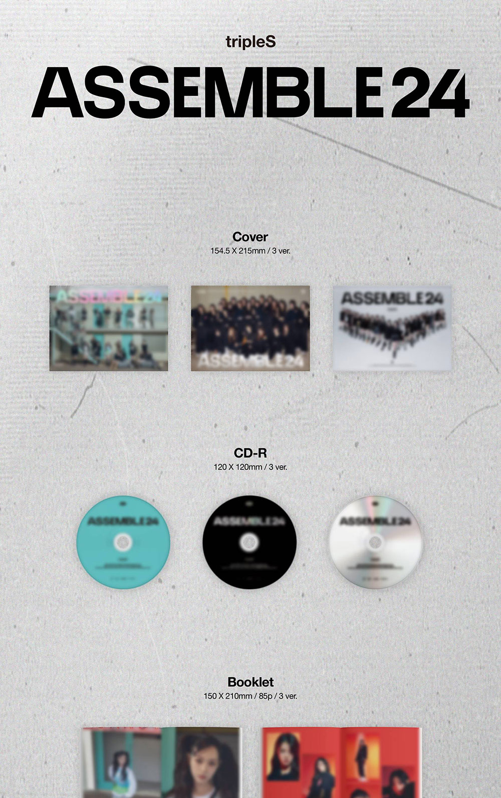 tripleS [ASSEMBLE24] FULL ALBUM (9th May.2024) | 蝦皮購物