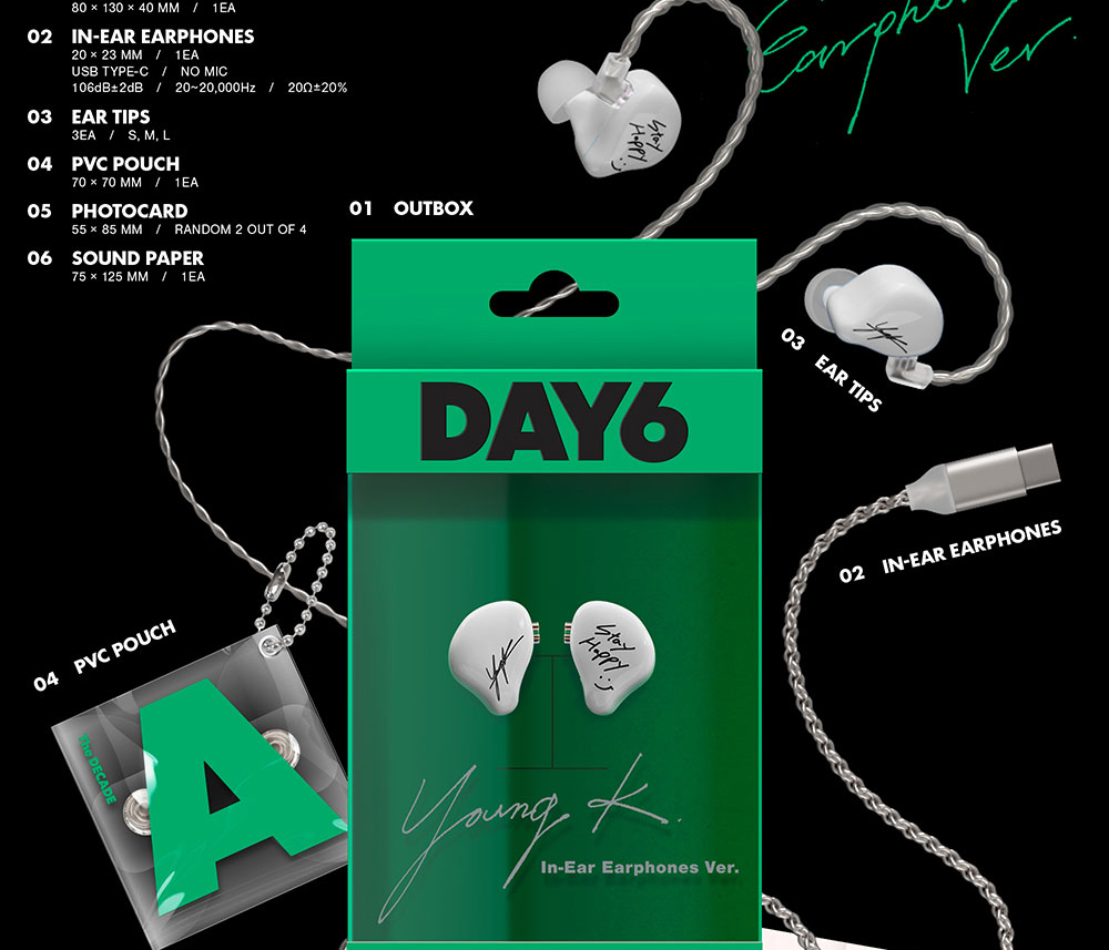 IN-EAR EARPHONES ver.) DAY6 [The DECADE] 4th Full Album | 蝦皮購物