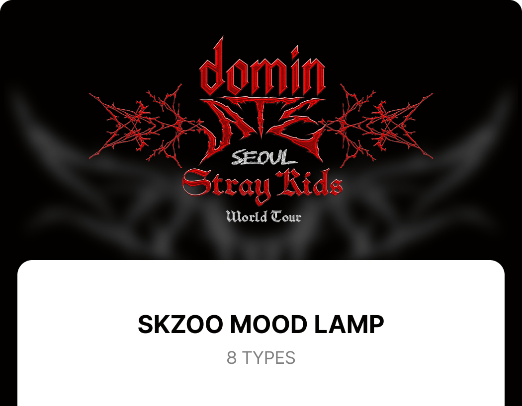 SKZOO MOOD LAMP) STRAY KIDS WORLD TOUR [dominATE SEOUL] MD