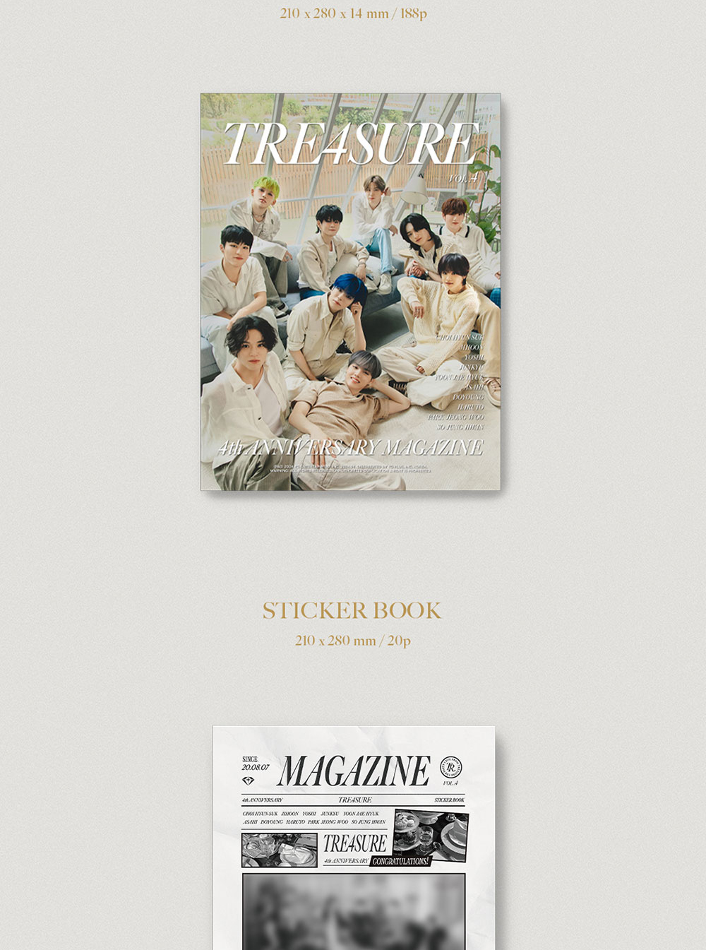 POB] TREASURE - 4TH ANNIVERSARY MAGAZINE (7th Aug.2024