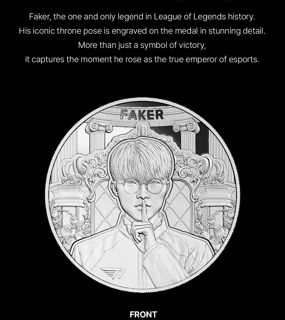 KOMSCO x T1]“FAKER”紀念銀牌(限量) | 蝦皮購物