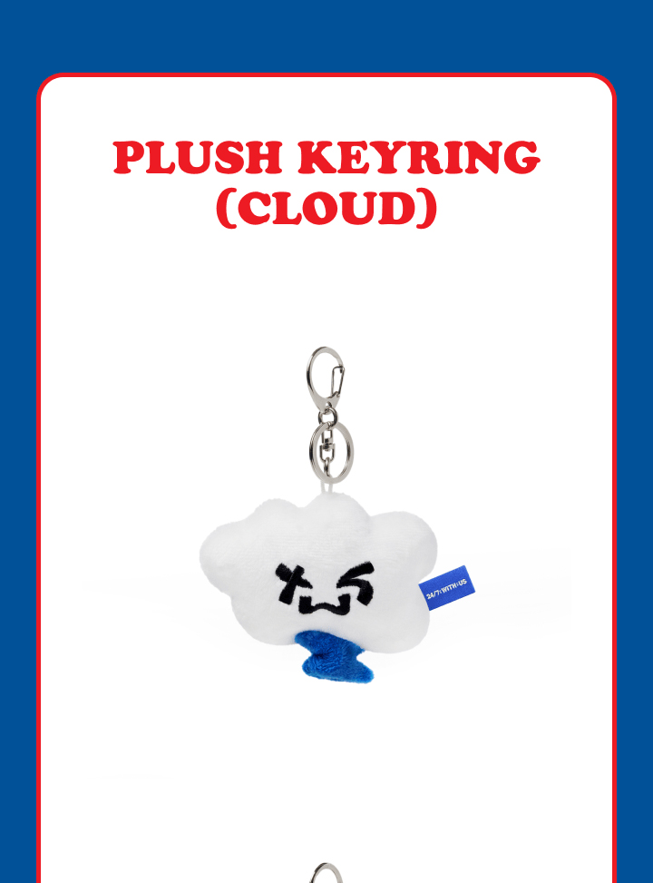 PLUSH KEYRING CAT / CLOUD) TWS [TRY WITH US] OFFICIAL MD