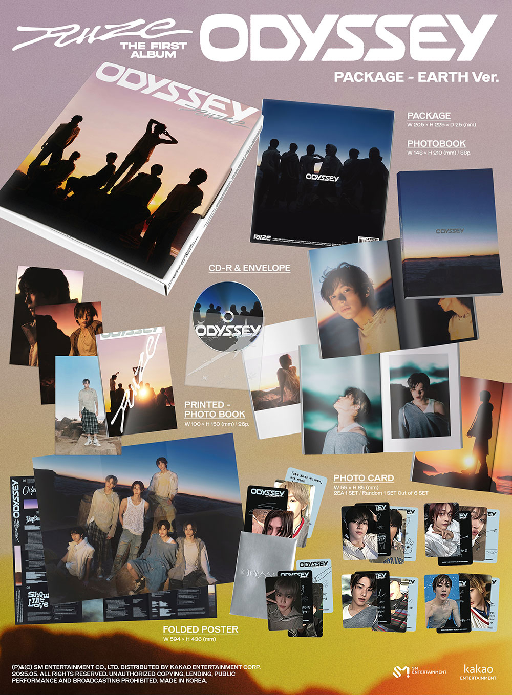 PACKAGE ver.) RIIZE [ODYSSEY] 1st Full Album | 蝦皮購物