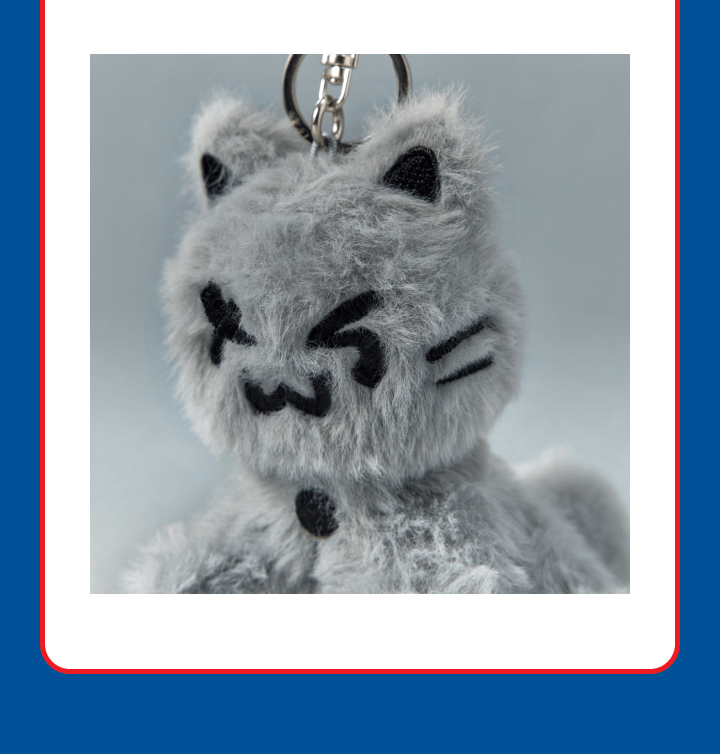 PLUSH KEYRING CAT / CLOUD) TWS [TRY WITH US] OFFICIAL MD