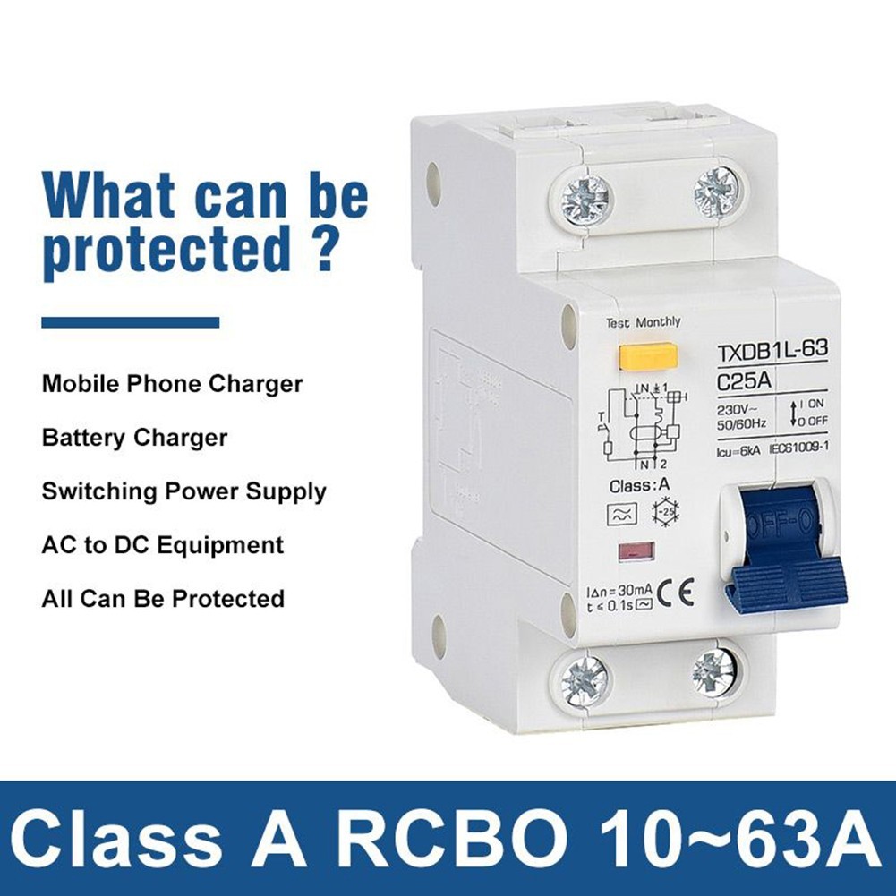 [TWILIGHT-QC] MCB RCCB RCD Type A/AC RCBO DPNL剩餘電流斷路器 | 蝦皮購物