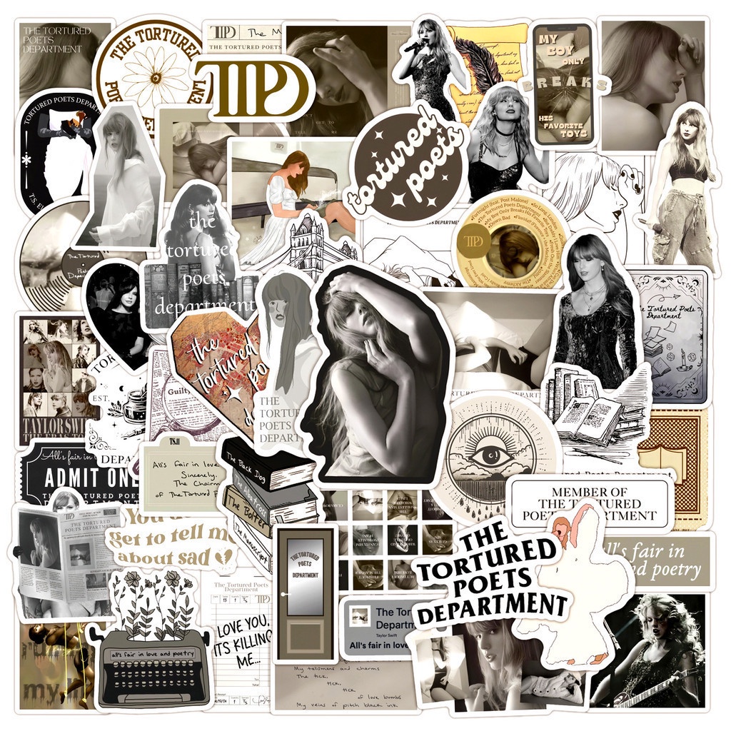 100/50 件 Taylor Swift 新專輯 The Tortured Poets 部 TTPD 防水塗鴉飾品適用 | 蝦皮購物