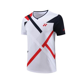 尤尼克斯網球運動衫男女2024新款舒適純棉網眼學生羽毛球比賽訓練熱身休閒上衣