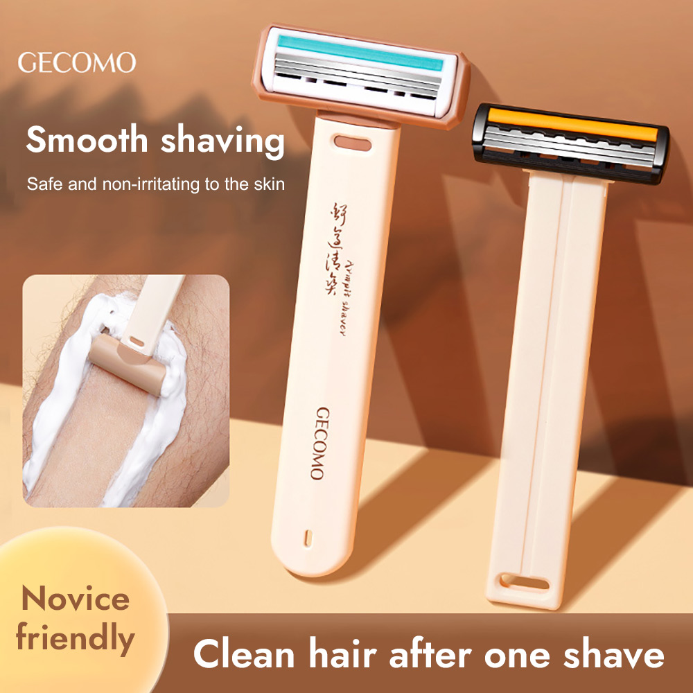 Gecomo No-Sense Blade Razor,無痕腋下安全親膚,面部和身體手動剃須,便攜式剃須刀 | 蝦皮購物