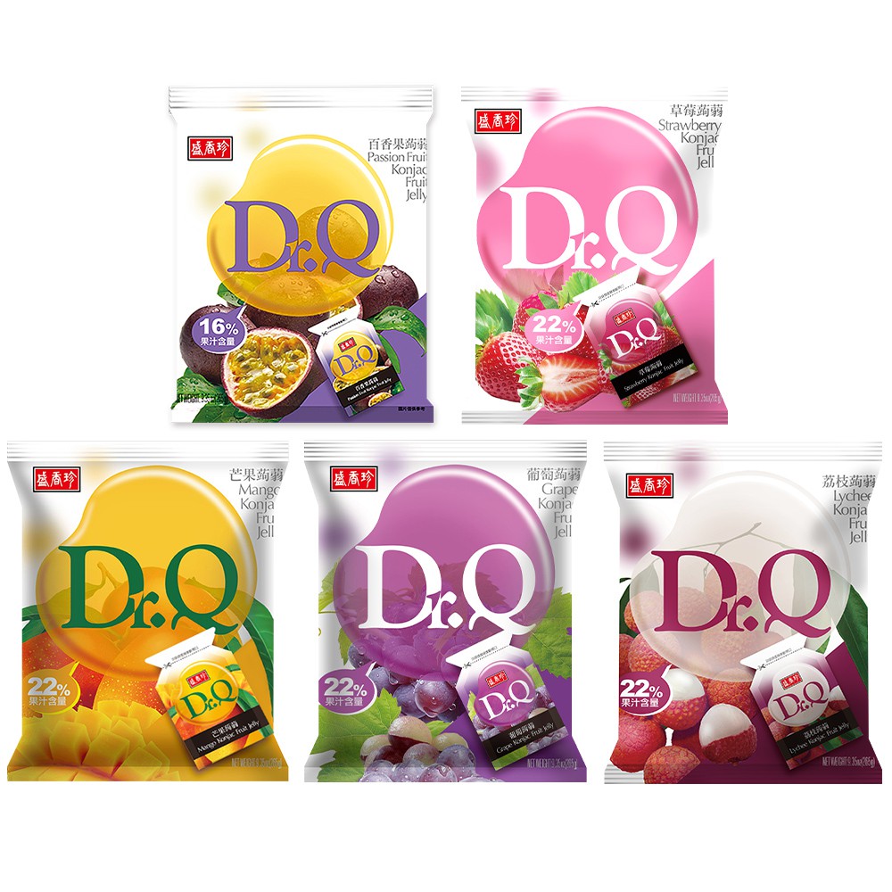 【蝦皮直營】盛香珍 Dr.Q蒟蒻果凍系列265g (含真實果汁 獨立小包裝) 零食 甜點 果凍 袋裝