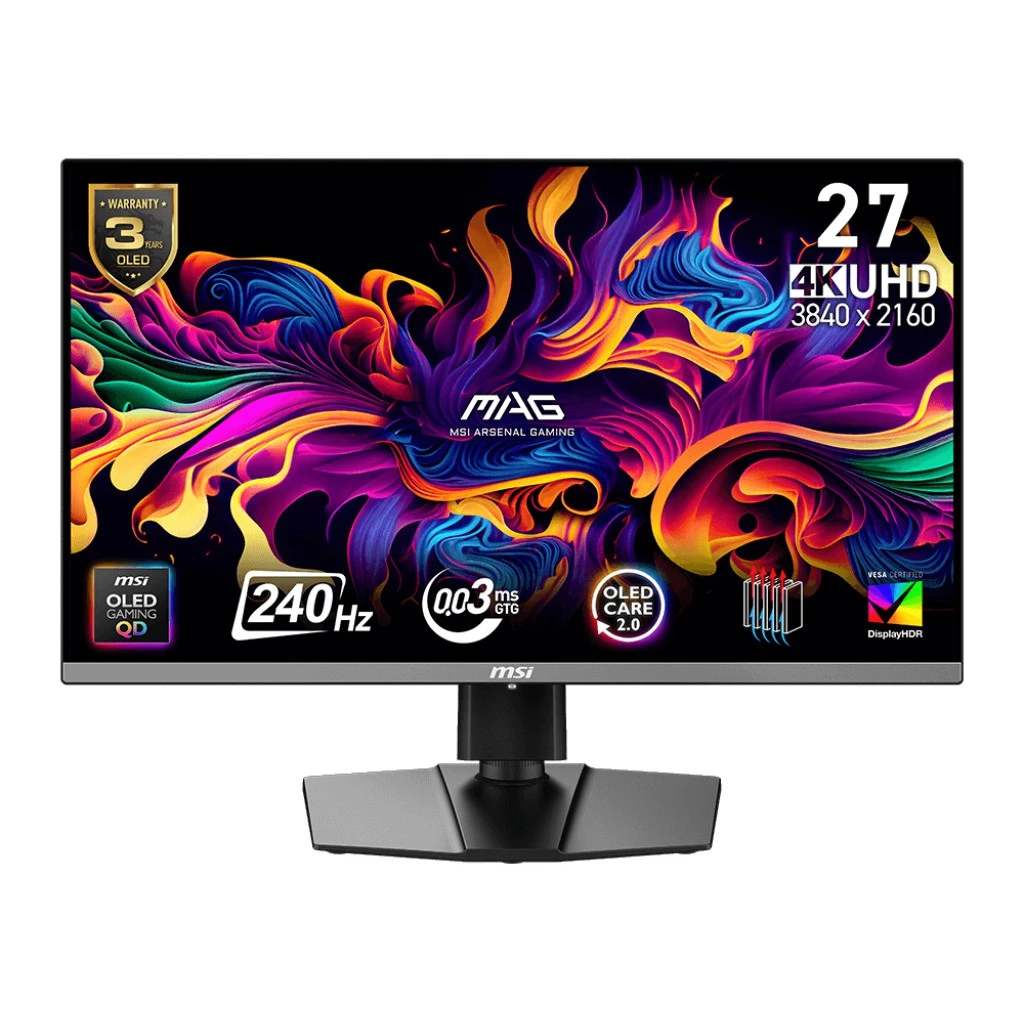 視覺極限的代名詞！MSI MAG 272UP QD-OLED 電競螢幕：4K 240Hz 頂級畫質的性價比神機