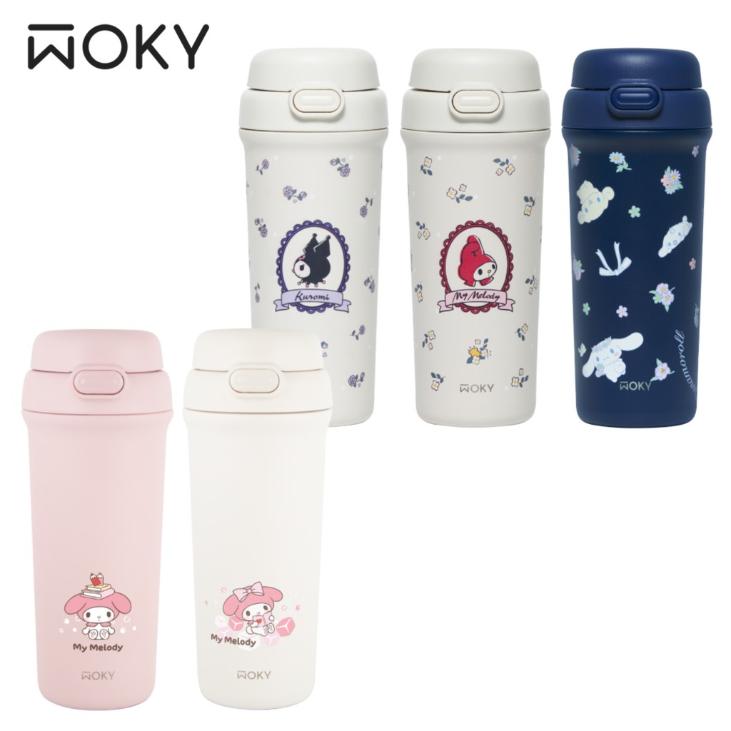 【蝦皮直營】WOKY 沃廚 三麗鷗聯名-All-P輕芯鈦瓷雙飲保溫瓶500ml(酷洛米/美樂蒂/大耳狗) 保冷 | 蝦皮購物