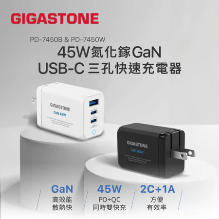 【2026 推薦】GIGASTONE 氮化鎵充電器評價：65W 大功率、2C1A 三孔配置，筆電手機一門搞定！