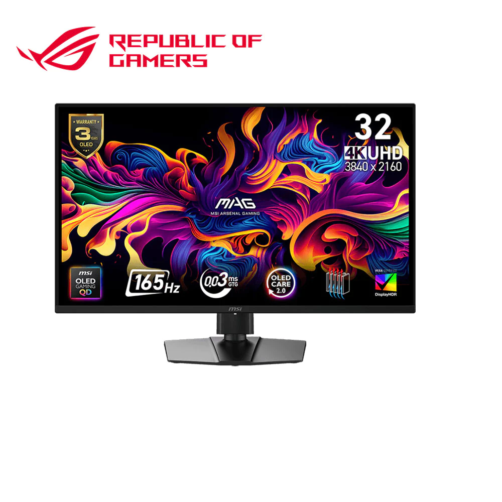 【2026開箱評測】MSI MAG 322UP QD-OLED 顯示器推薦：1.8萬元有找突破天花板！32吋 4K 165Hz + 0.03ms 夢幻畫質 CP 值神話
