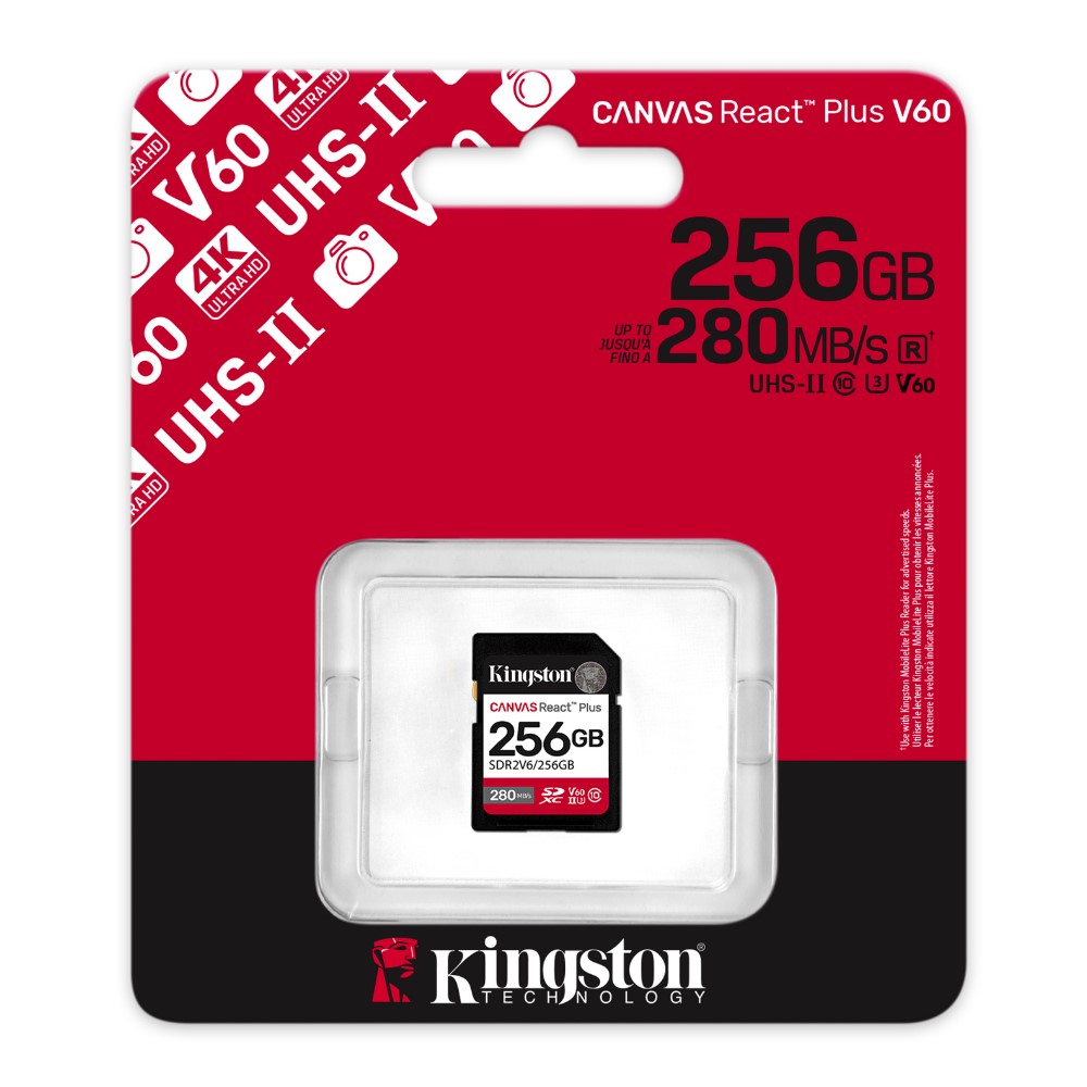 金士頓 SDR2V6 256G CANVAS React Plus 記憶卡 SDR2V6/256G 現貨 蝦皮直送 | 蝦皮購物