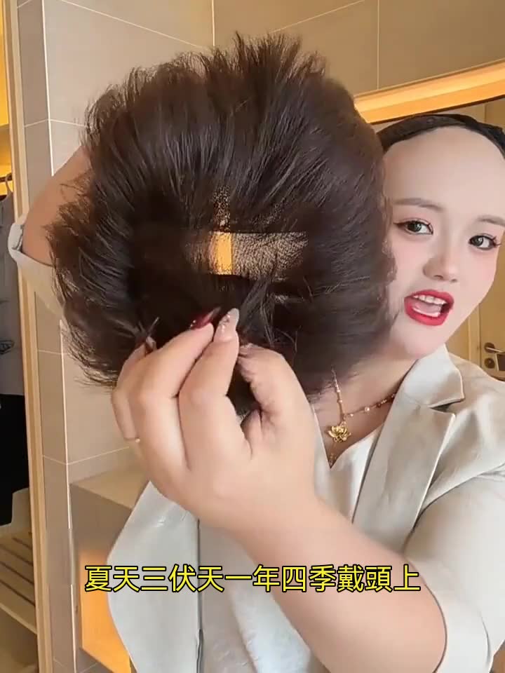 台灣現貨✈️ 手織全真人髮絲紋理燙假髮 舒適透氣 假髮帽 化療假髮 假髮女 真髮假髮 假髮女整頂 短髮波波假髮