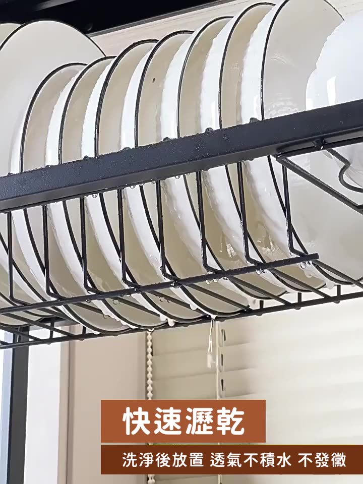防塵帶櫃門水槽瀝水架