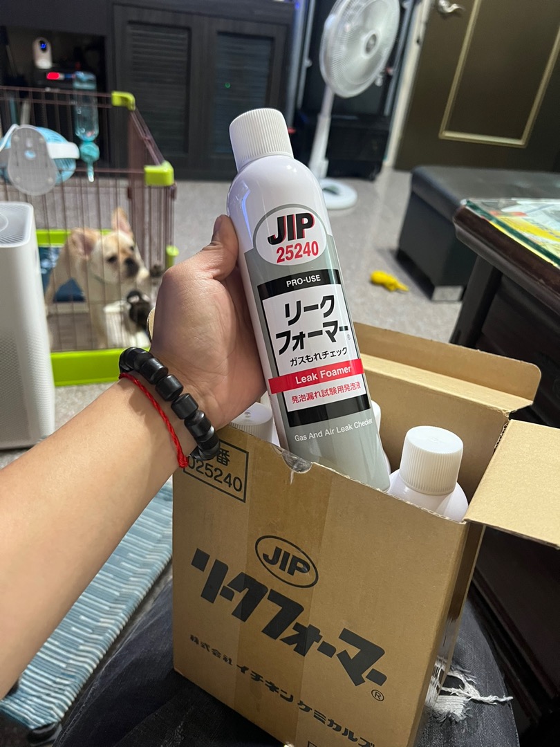 含稅???? 日本原裝JIP25240 氣體管路泡沫測漏劑瓦斯冷煤銅管配管漏氣破管外漏抓漏測漏| 蝦皮購物